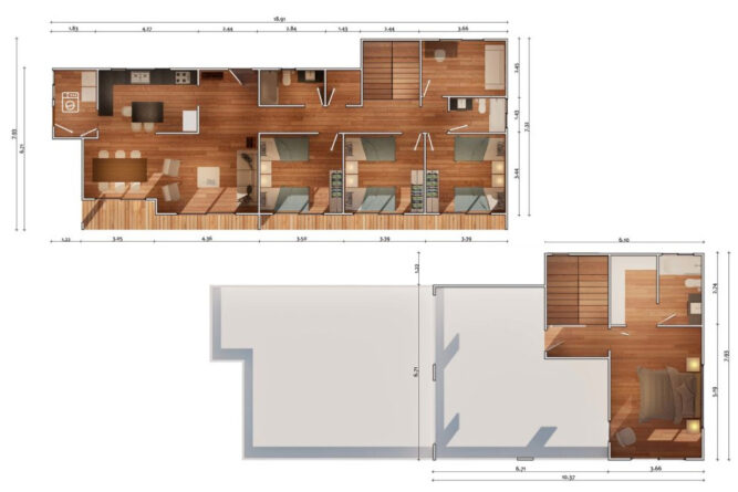 Casa Mediterránea de 156 m2 – 4 Dorm