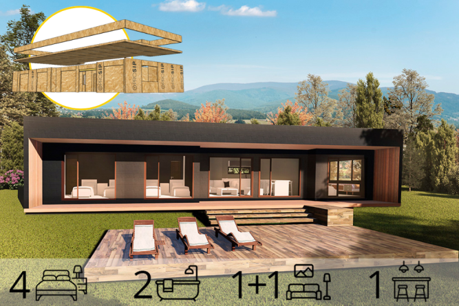 Casa Mediterránea de 113 m2 – 4 Dorm