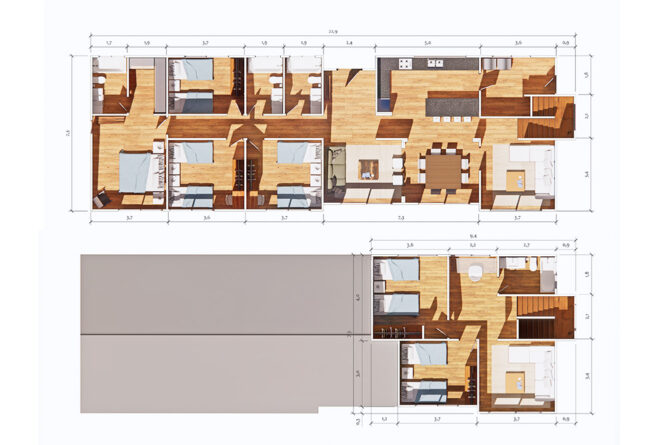 Casa Nórdica de 213 m2 – 6 Dormitorios