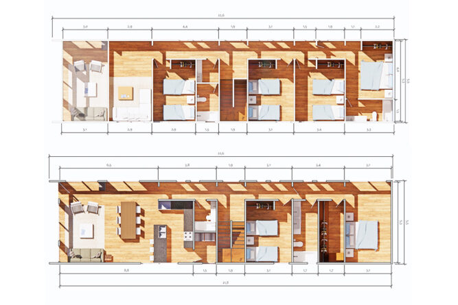 Casa Nórdica de 224 m2 – 6 Dormitorios