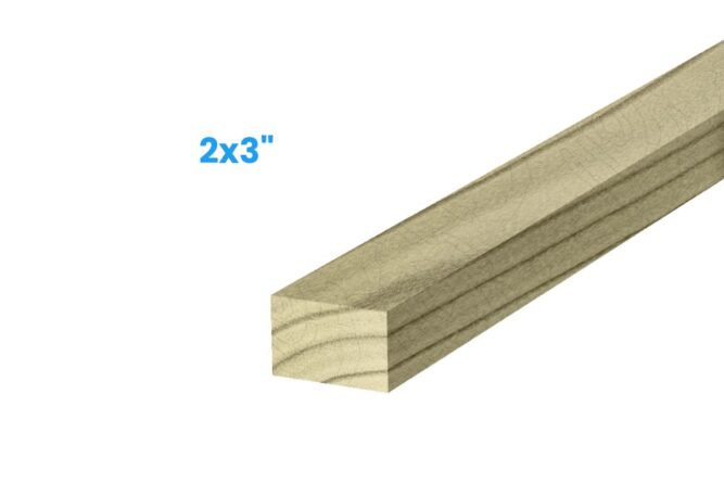 Pino cepillado 2x3"