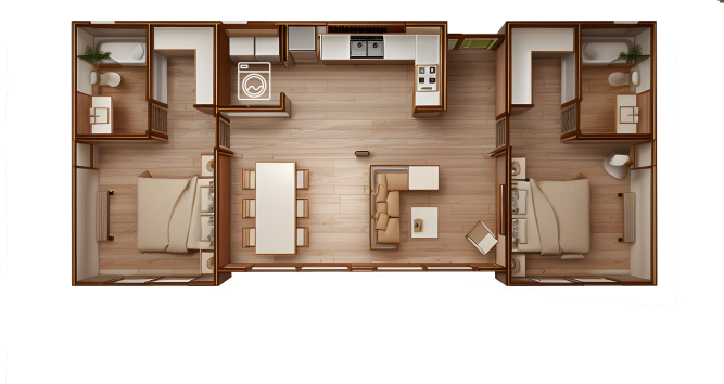 Casa Clásica de 80 m2 – 2 Dormitorios